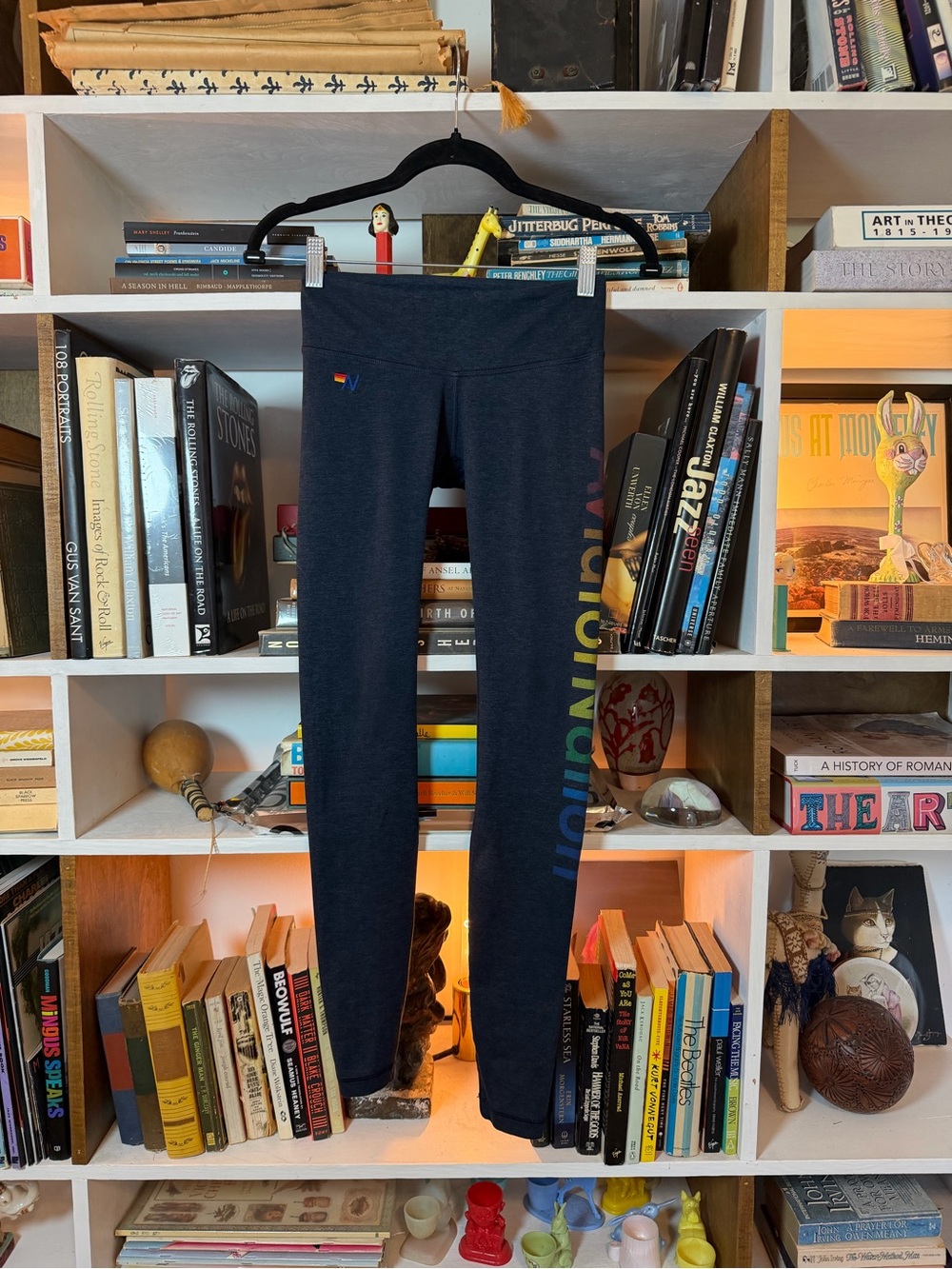 Aviator Natio Navy Blue Logo Leggings